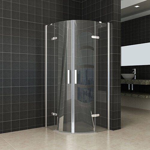 Wiesbaden Douchecabine Nano Kwartrond Draaideur 100x100x200cm Antikalk Helder Glas Chroom Profiel 8mm Veiligheidsglas Easy Clean - Foto 7