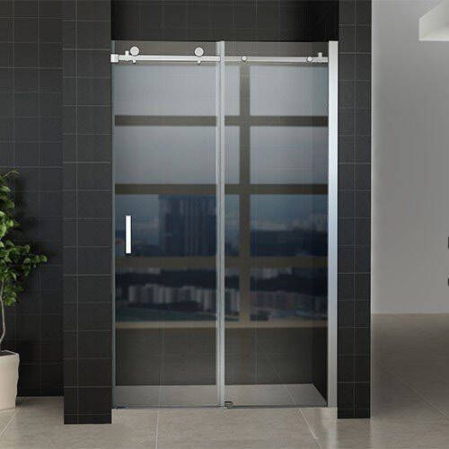 Wiesbaden Douchedeur Eco Nisdeur Schuifdeur 110x200cm Antikalk Helder Glas Chroom Profiel 8mm Veiligheidsglas Easy Clean