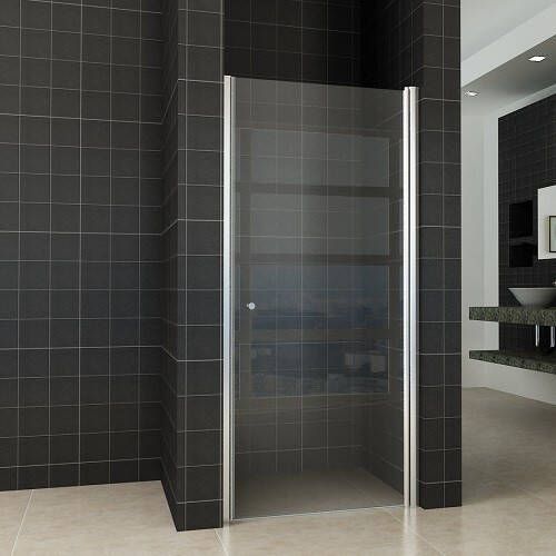 Wiesbaden Douchedeur Florida Nisdeur Draaideur 100x202cm Antikalk Helder Glas Chroom Profiel 8mm Veiligheidsglas Easy Clean - Foto 7