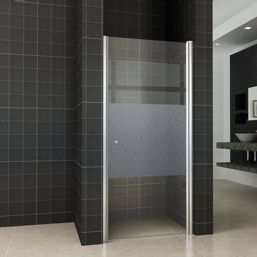 Wiesbaden Douchedeur Florida Nisdeur Draaideur Rechtsdraaiend 80x202cm Antikalk Helder Mat Glas Chroom Profiel 8mm Veiligheidsglas Easy Clean