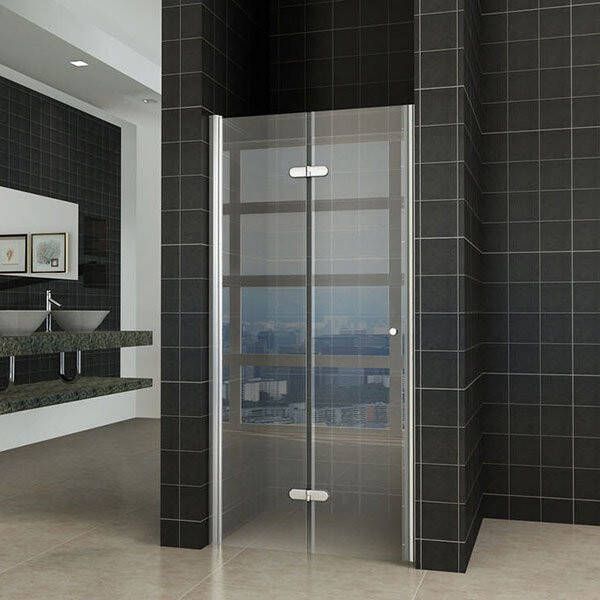 Wiesbaden Douchedeur Nisdeur Vouwdeur Links 100x202cm Antikalk Helder Glas Chroom Profiel 8mm Veiligheidsglas - Foto 7