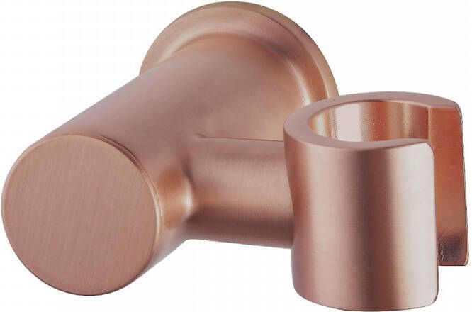 Wiesbaden Caral handdouchehouder met kantelbare opsteek geborsteld koper