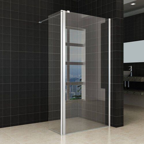 Wiesbaden Douchewand Miami 40x200cm Antikalk Helder Glas Chroom Scharnierprofiel 10mm Veiligheidsglas Easy Clean