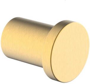 Wiesbaden Alonzo handdoekhaak klein 2 5 x 2 5 x 3 cm geborsteld messing