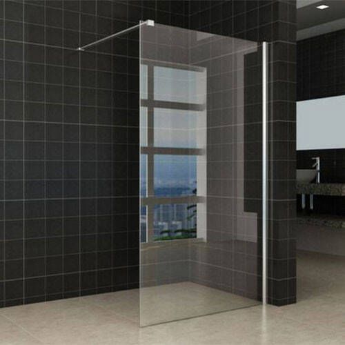 Wiesbaden Inloopdouche Miami 100x200cm Antikalk Helder Glas Chroom Profiel 10mm Veiligheidsglas Easy Clean