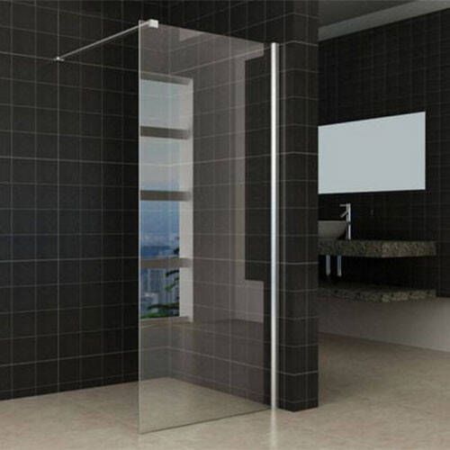 Wiesbaden Inloopdouche Miami 80x200cm Antikalk Helder Glas Chroom Profiel 10mm Veiligheidsglas Easy Clean