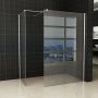 Douche Concurrent Inloopdouche Set Miami 120x200cm 80x200cm Antikalk Helder Glas Chroom Profiel 10mm Veiligheidsglas Easy Clean - Thumbnail 2