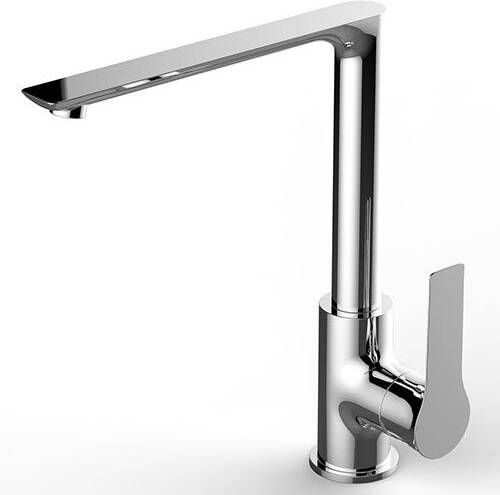 Wiesbaden Keukenkraan Casma | Opbouw | 360° Draaibaar | Mengkraan | 1-hendel | Rond | Chroom - Foto 3