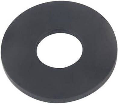 Wiesbaden Caral Zwart schuifrozet voor inbouw uitloop 65 mm messing zwart mat - Foto 5