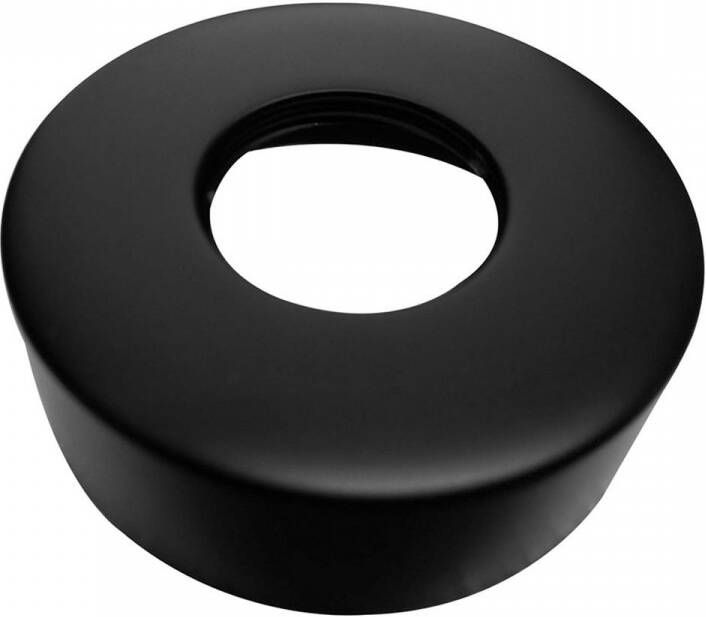 Wiesbaden Caral rozet voor thermostatische regendoucheset opbouw mat zwart 29.6015