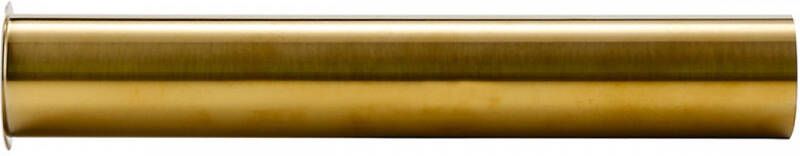 Wiesbaden Star sifon verlengbuis 20 cm met kraag geborsteld messing 33.5954