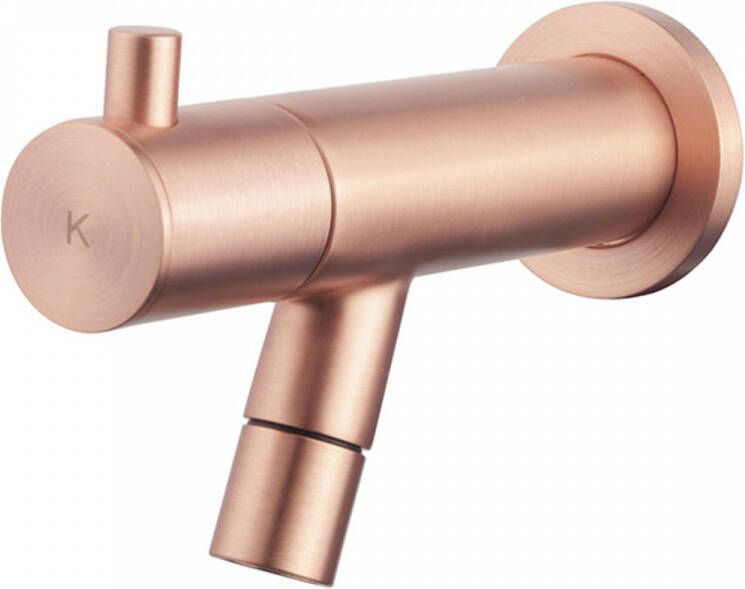 Wiesbaden Amador fonteinkraan met muurbevestiging Kiwa 1 2&apos;&apos; geborsteld koper 22.6722