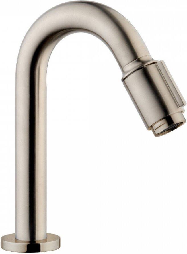 Wiesbaden Fonteinkraan Victoria | Opbouw | Koudwater kraan | Standaard model | Rond | Geborsteld staal PVD - Foto 2