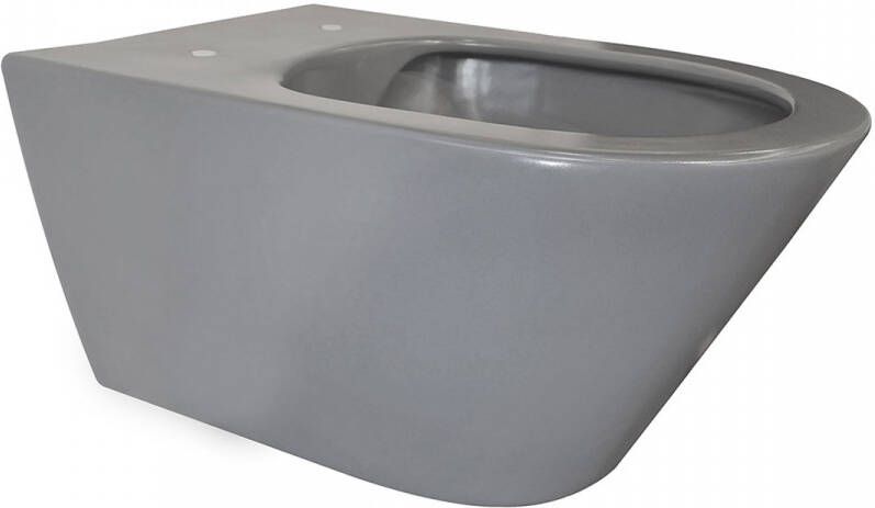 Wiesbaden Toiletpot Hangend Stereo Glans Wit 35.5x53x40cm Wandcloset Keramiek Diepspoel Rimless met Shade Softclose en Quickrelease Toiletzitting - Foto 6