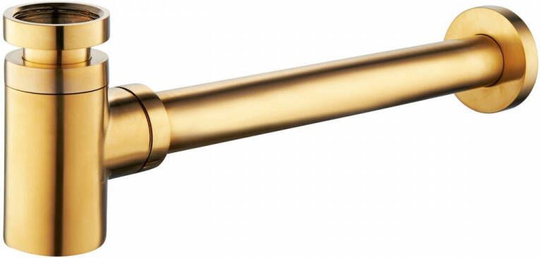 Wiesbaden Design Sifon UniMatch Caral | 5 4" | Compact | Messing | Rond | Geborsteld messing PVD - Foto 2