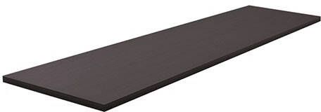 Wiesbaden Wastafelblad Vision Rechthoek 160x46x2 5cm MDF Houtnerf Grijs Zonder Afvoergat
