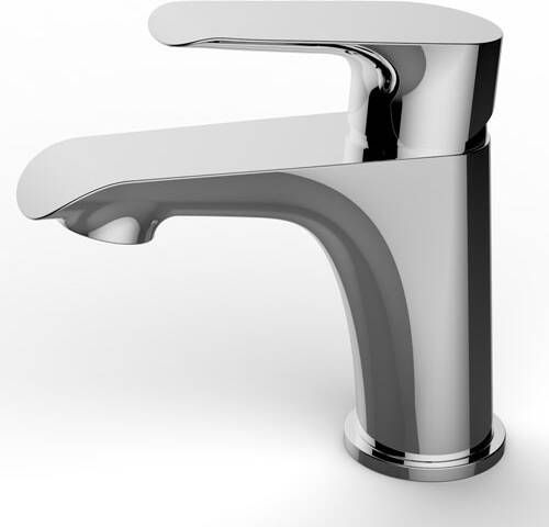 Wiesbaden Wastafelkraan Mona Opbouw Laag Mengkraan Rond Chroom 1 Greeps - Foto 3