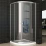 Xellanz Douchecabine Eco Kwartrond Schuifdeur 90x90x190cm Helder Glas Chroom Profiel 5mm Veiligheidsglas Easy Clean - Thumbnail 6
