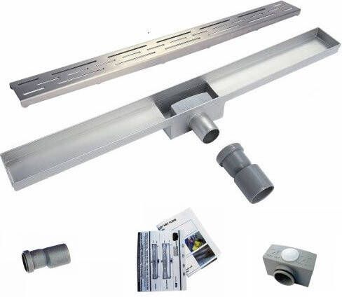Xellanz Douchegoot RVS 100 CM met Uitneembaar Sifon + uitneembaar haarfilter