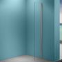 Diamond Line Inloopdouche Eco 140x200cm Antikalk Helder Glas Chroom Profiel 8mm Veiligheidsglas Easy Clean - Thumbnail 5