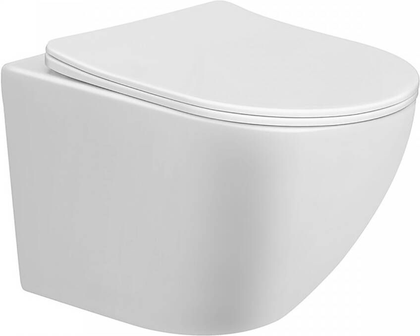 Xellanz Nibiru rimless wandcloset met toiletzitting softclose en quick release glans wit 32.4640