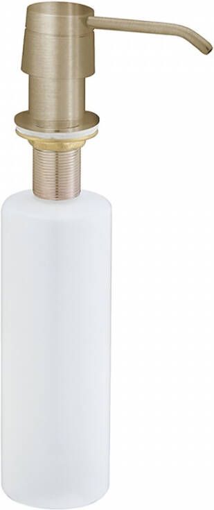 Xellanz inbouw zeeppompje kunststof fles 250ml geborsteld messing(goud)28.3602 - Foto 2