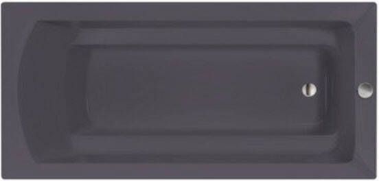 Xenz Ligbad Inbouw Bodysize Rechthoek 1-2 Persoons Duobad 90x170x45cm Acryl Antraciet Mat met Poten - Foto 2