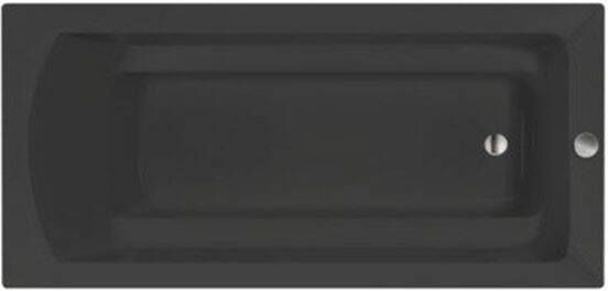 Xenz Ligbad Inbouw Bodysize Rechthoek 1-2 Persoons Duobad 90x170x45cm Acryl Ebony Zwart Mat met Poten