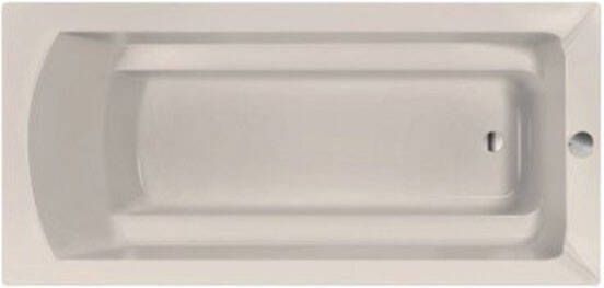 Xenz Ligbad Inbouw Bodysize Rechthoek 1-2 Persoons Duobad 90x180x45cm Acryl Pergamon Hoogglans met Poten