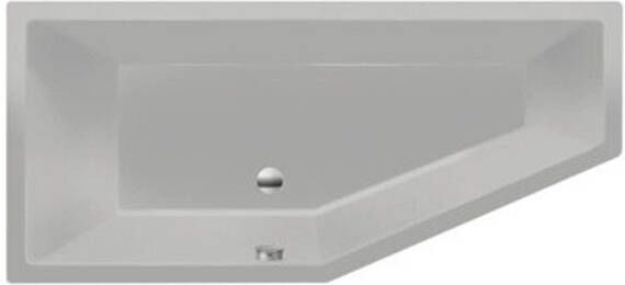 Xenz Ligbad Inbouw Society Compact Vijfhoek Rechts 80x180x44cm Acryl Cement Mat met Poten