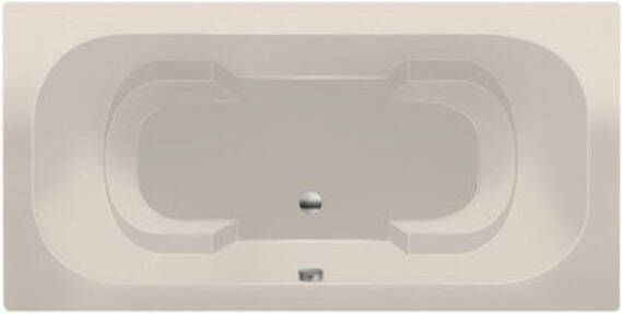 Xenz Ligbad Inbouw Tanga Rechthoek 1-2 Persoons Duobad 90x180x48cm Acryl Pergamon Hoogglans met Poten - Foto 5