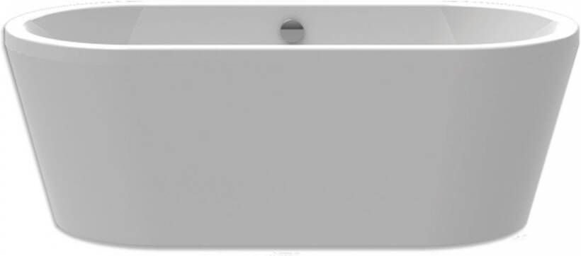 Xenz Ligbad Vrijstaand Noa Ovaal 1-2 Persoons Duobad 80x170x60cm Acryl Edelweiss Mat met Poten en Afvoer - Foto 2