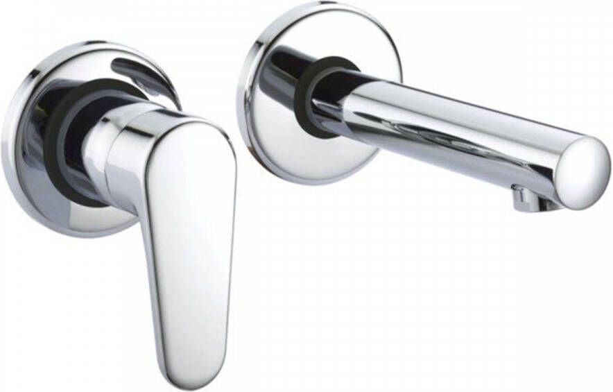 Xenz Cinca Wastafelkraan inbouw met inbouwdeel chroom Hoogglans CN5305-51