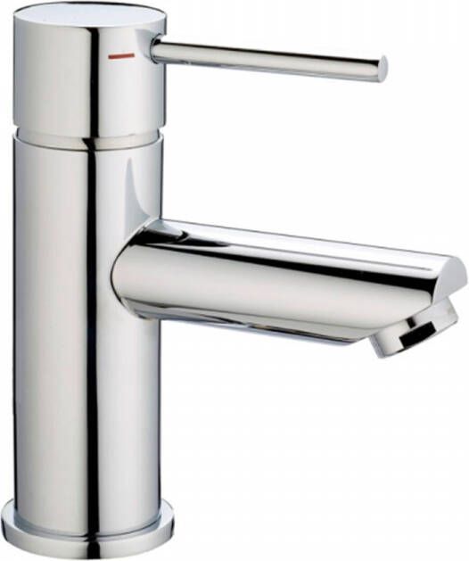 Xenz Wastafelkraan Duero Opbouw Mengkraan 15cm Rond RVS 1 Greeps - Foto 2
