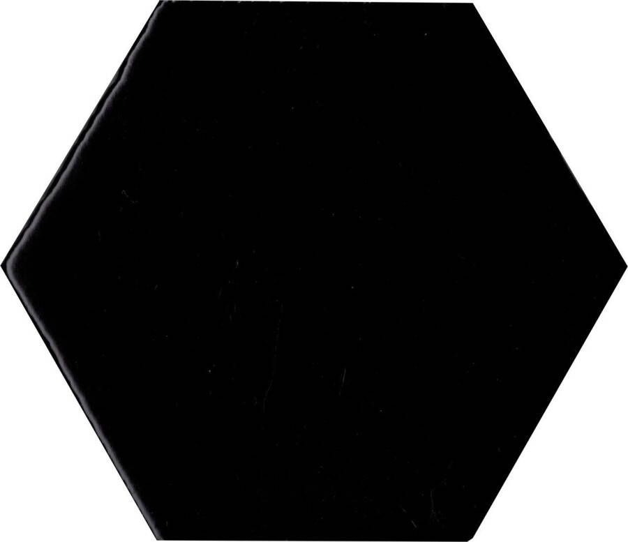 Alcoceram hexagon tegel Manual Exagono 10X11 5 Mate Negro