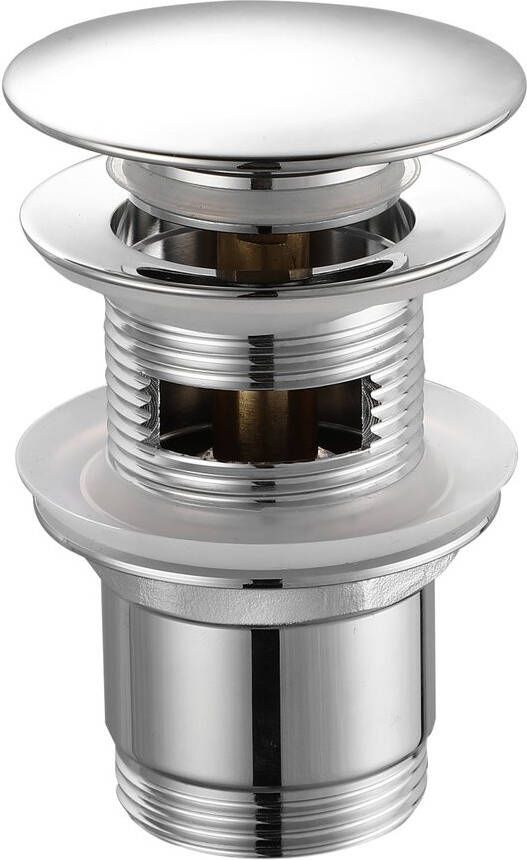 Aqualine Afsluitbare wastafelplug klikwaste plugdiameter 66mm chroom