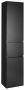 Aqualine Altair kolomkast met wasmand 184x40 mat zwart - Thumbnail 2