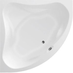 Aqualine Dunaj II hoekbad zonder steunpoten 150x150cm wit