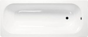 Aqualine geëmailleerd stalen bad 120x70cm wit