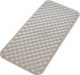 Aqualine Geo badmat rubber antislip 36x71 cm beige - Thumbnail 1