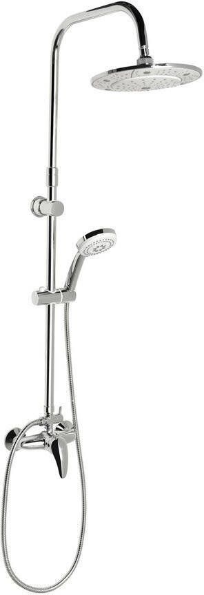 Sapho Regendouche Opbouwset Kasiopea Chroom (incl. douchekraan)