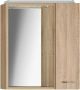 Aqualine Keramia Fresh LED-spiegelkast rechts 60x60cm oak platin - Thumbnail 1