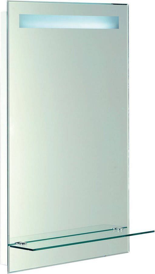 Aqualine Led-Spiegel 50x80cm glazen planchet knopschakelaar