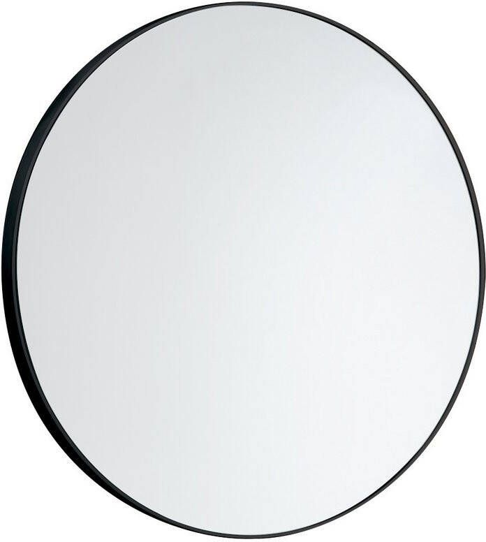 Aqualine ronde spiegel Ø60cm mat zwart