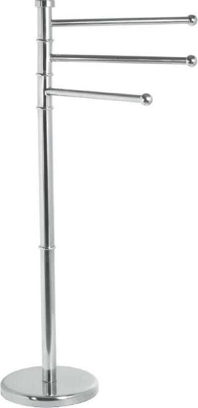 Aqualine Samba vrijstaande badhanddoekhouder 85cm RVS