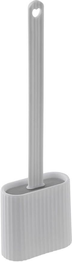 Aqualine siliconen toiletborstel wit