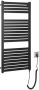 Aqualine Tondi elektrische handdoekradiator 300W 45x97 mat zwart - Thumbnail 4