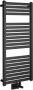 Aqualine Tondi handdoek radiator 45x97 mat zwart - Thumbnail 1