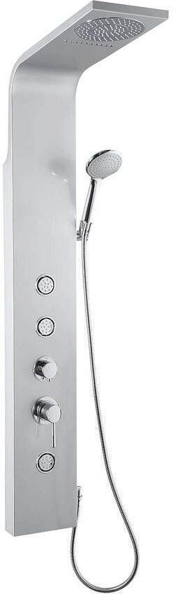 Sapho Douchepaneel Tusa 140 cm met mengkraan Aluminium