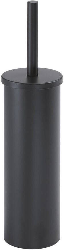 Aqualine vrijstaande toiletborstel Ø9x38cm mat zwart